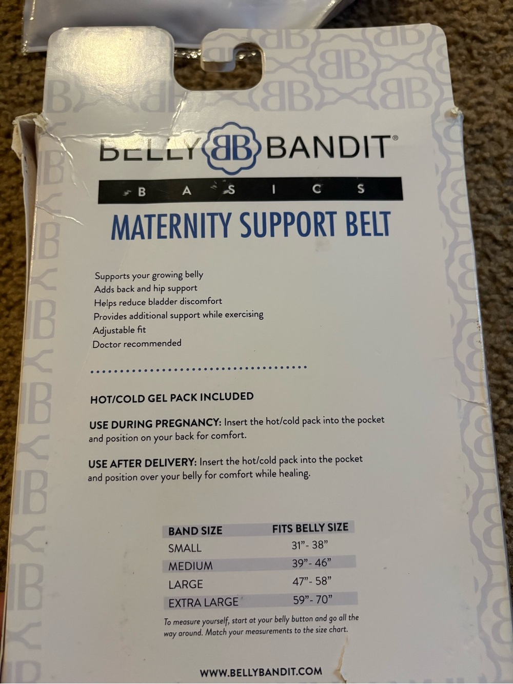 NWT Belly bandit maternity belt - black - Picture 3 of 6